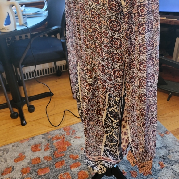 American Rag Egret Combo Lace-Up Shirt! - Picture 8 of 12